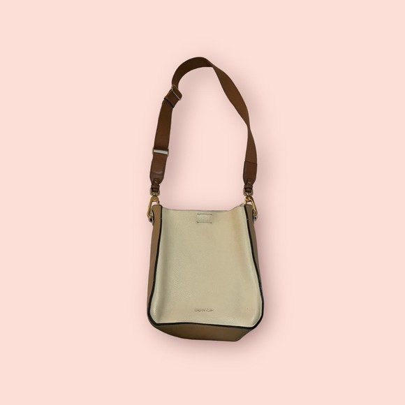 Calvin Klein‎ Beige/Brown Crossbody Bag - Picture 1 of 6